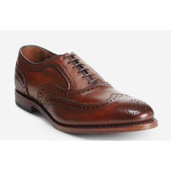 Allen Edmonds McAllister Wingtip Oxford Dress Shoe Men\'s 10 Chili Leather main image 14